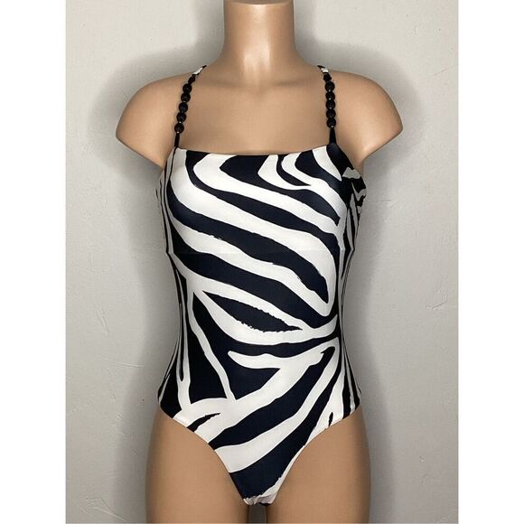 New. Boston Proper animal print swimsuit Small. Retails $127 - Picture 5 of 14